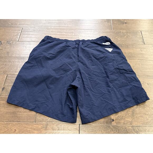 Columbia Mens Blue PFG Backcast III Lined 8" Water Trunks Size L Large FM4009 - Picture 3 of 11